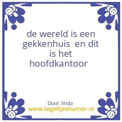 Tegeltje: humor