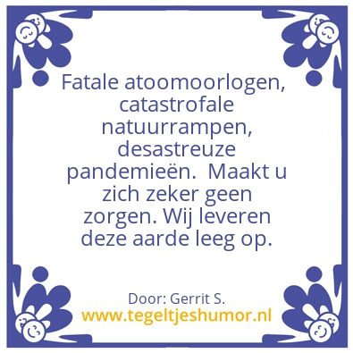 Tegeltje: Ik ben Gerrit.