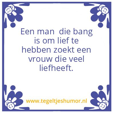 Tegeltje: Liefhebben