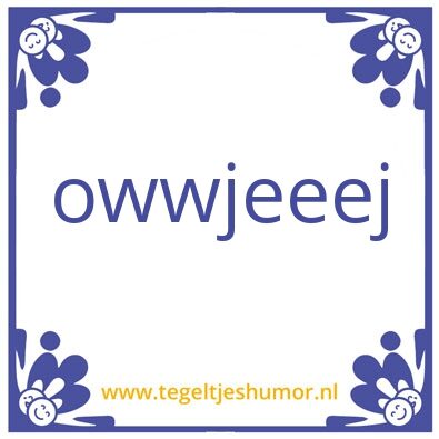Tegeltje: keuken