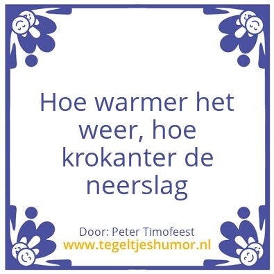 Tegeltje: Peter Timofeest