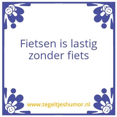 Tegeltje: .