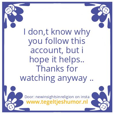 Tegeltje: It may sound far fetched,