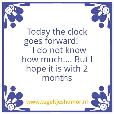 Tegeltje: Clock