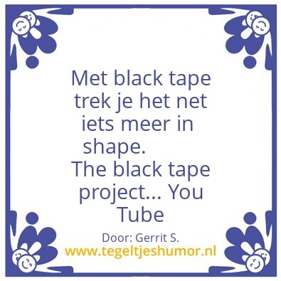 Tegeltje: Ik ben Gerrit.