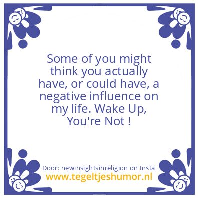 Tegeltje: Let,s make it clear..