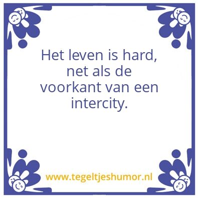 Tegeltje: trein