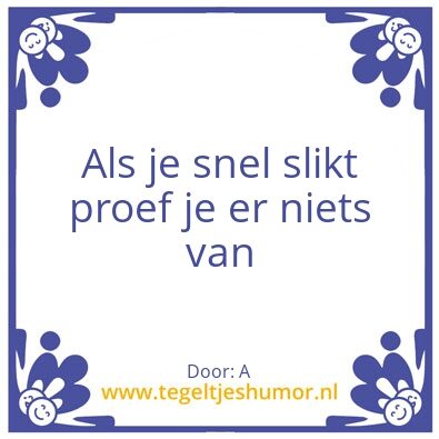 Tegeltje: A