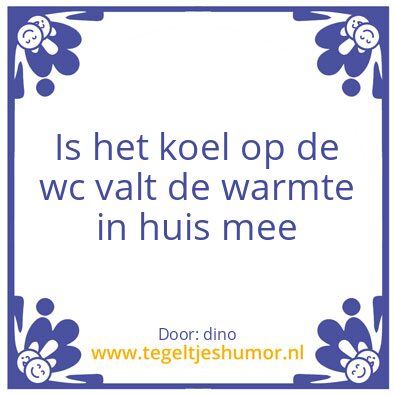 Tegeltje: humor