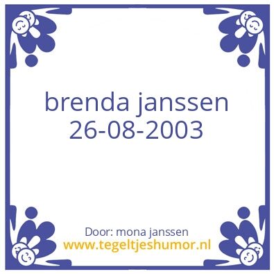 Tegeltje: mona