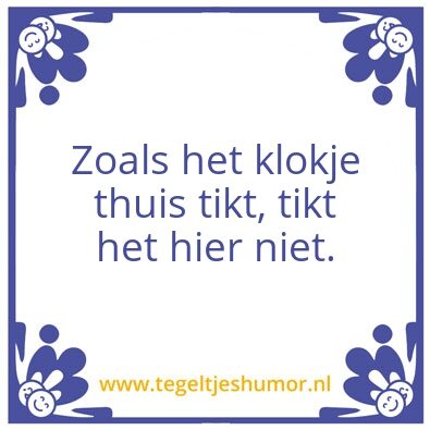 Tegeltje: klokje Claassen
