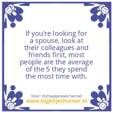 Tegeltje: If you’re looking for a spouse