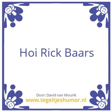 Tegeltje: Bordje