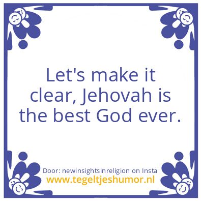 Tegeltje: Let,s make it clear..