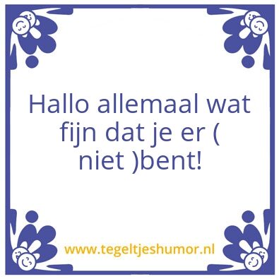 Tegeltje: Tjaaaa