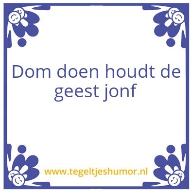 Tegeltje: Tegeltje