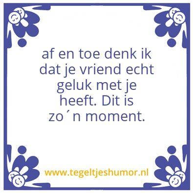 Tegeltje: geluk