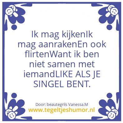 Tegeltje: singel