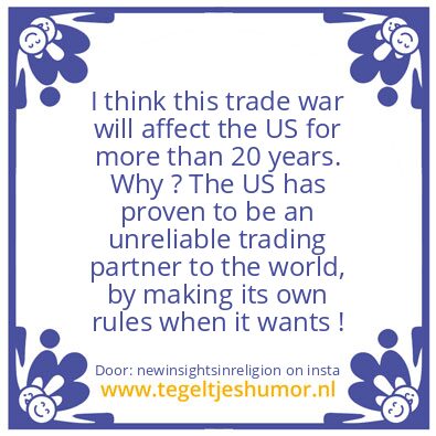 Tegeltje: Trade War..