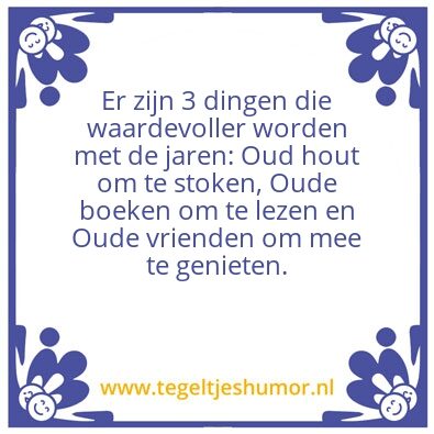Tegeltje: 3 dingen