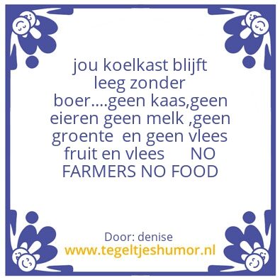 Tegeltje: love