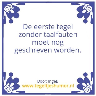 Tegeltje: Taalfauten