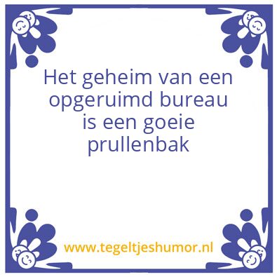 Tegeltje: Het geheim