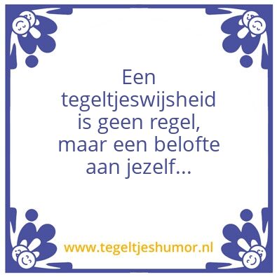 Tegeltje: Tegeltje
