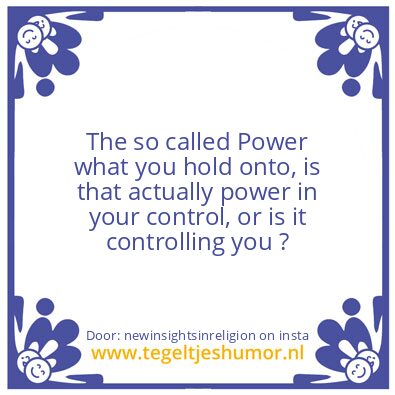Tegeltje: Real Power ?