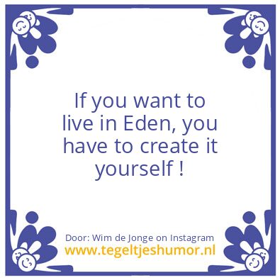 Tegeltje: you have to create it