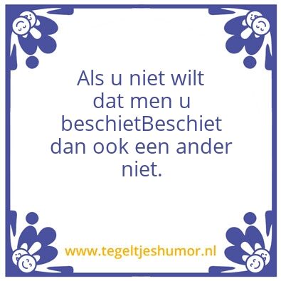 Tegeltje: Tegeltje