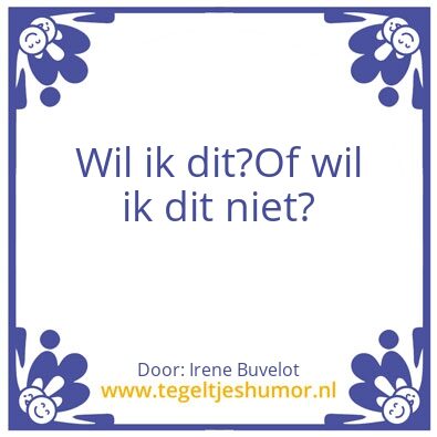 Tegeltje: Irene