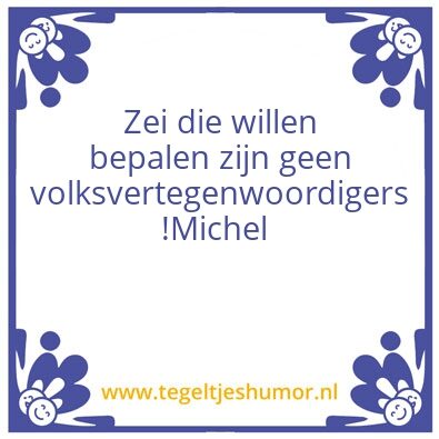 Tegeltje: Democratie