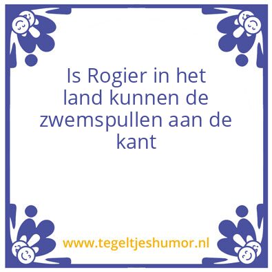 Tegeltje: Regen