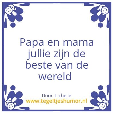 Tegeltje: Lichelle