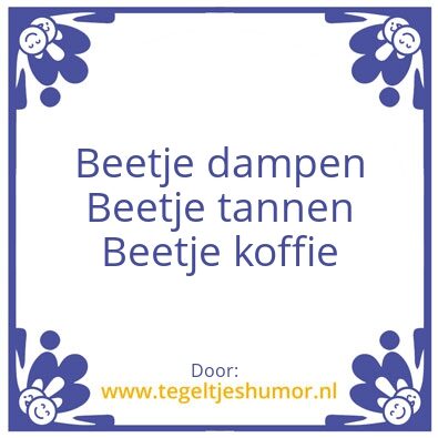Tegeltje: Tegeltje