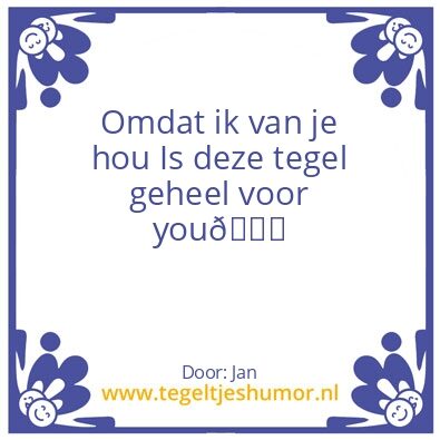 Tegeltje: Tegeltopper