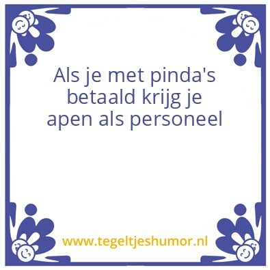Tegeltje: zuinigheid