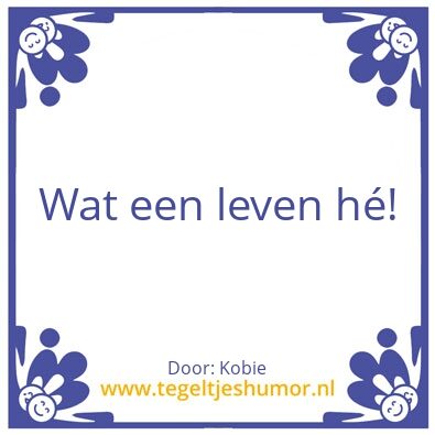 Tegeltje: Kobie