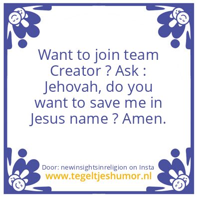 Tegeltje: Team Creator !