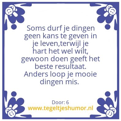 Tegeltje: Waarheid