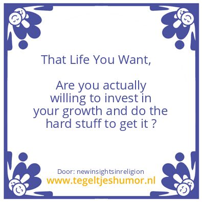 Tegeltje: Your Life !