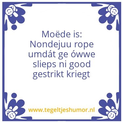 Tegeltje: Klos