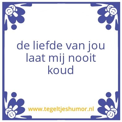 Tegeltje: liefde
