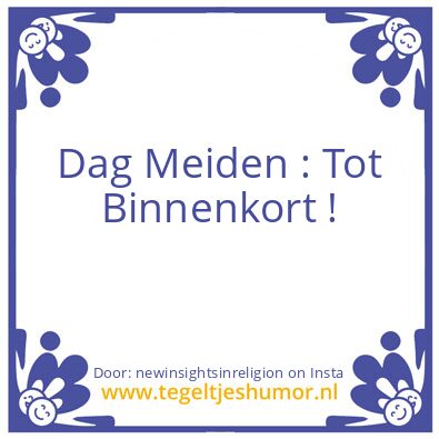 Tegeltje: My New Job …