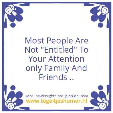 Tegeltje: the Way I See It !