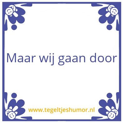 Tegeltje: SDA