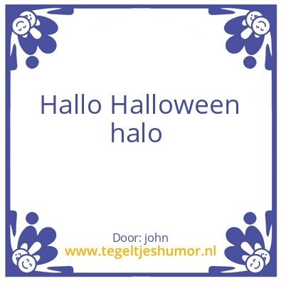 Tegeltje: hallo