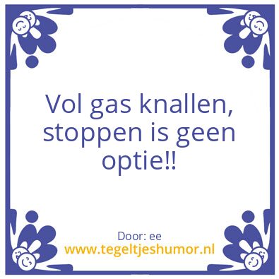 Tegeltje: Gas