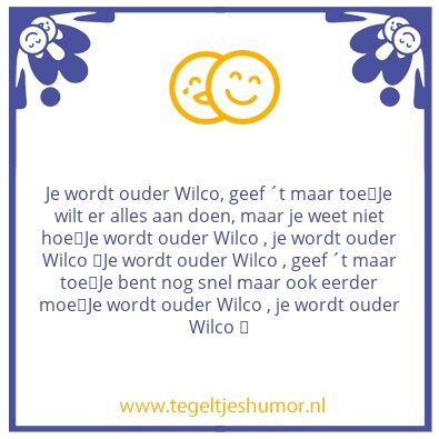 Tegeltje: Wilco